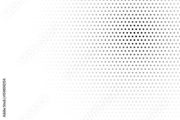 Fototapeta Abstract background consisting of small dots and circles. Disappear effect.