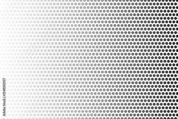 Fototapeta Abstract background consisting of small dots and circles. Disappear effect.