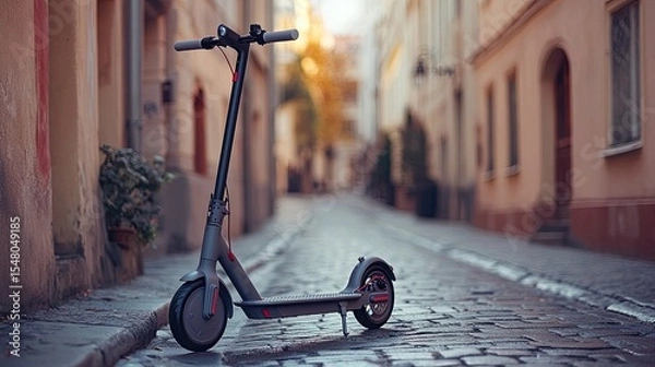 Obraz Electric scooter sharing app with geofencing
