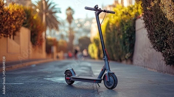 Obraz Electric scooter sharing app with geofencing