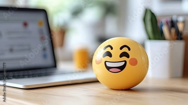 Obraz Email message with animated emoji reactions built-in