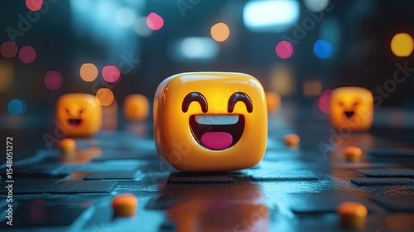 Obraz Email message with animated emoji reactions built-in