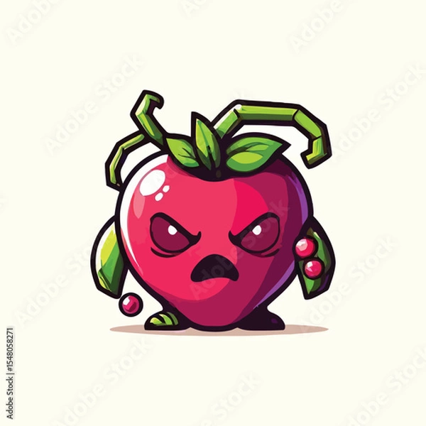 Obraz vector style cute unique undead monster mascot illustration