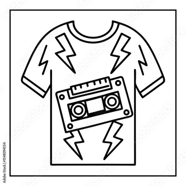 Obraz summer coloring pages vector illustration