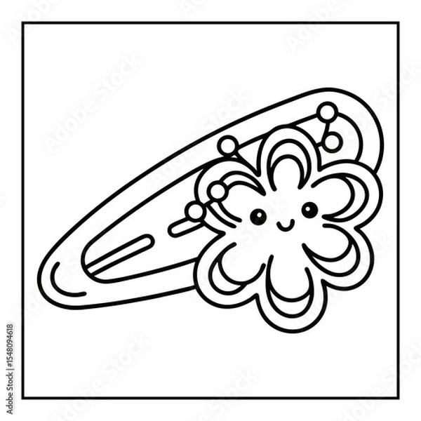 Obraz summer coloring pages vector illustration