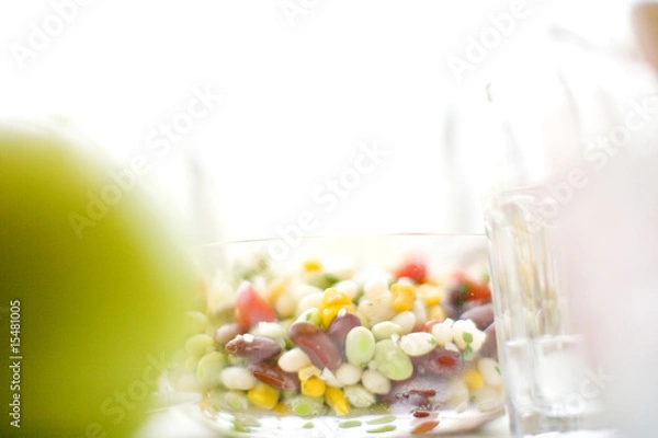 Fototapeta 青リンゴとサラダ