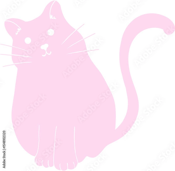 Obraz Pink cat