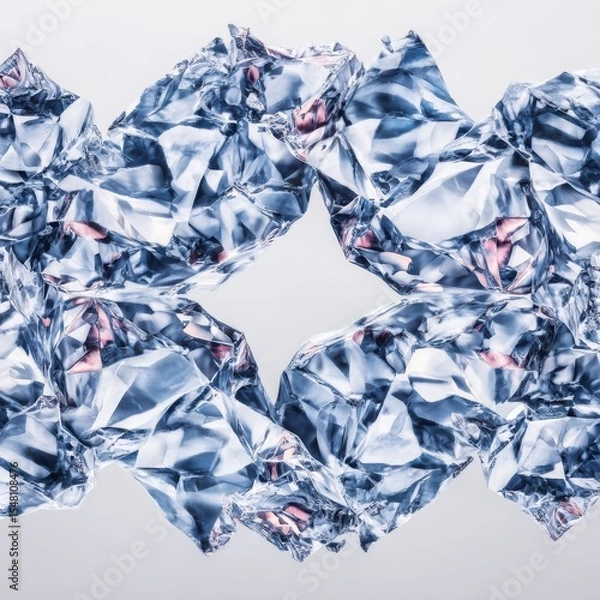 Obraz Crumpled Metallic Foil Background for Texture and Design Projects