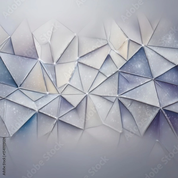 Obraz Abstract Geometric Pattern with Soft Colors and Shimmering Effects