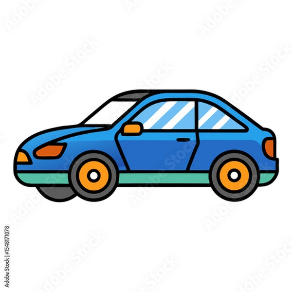 Fototapeta car vector illustration