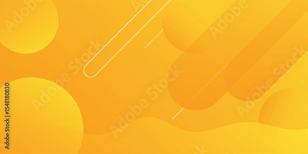 Obraz Liquid color background design. Yellow elements with fluid gradient. Dynamic shapes composition. Vector illustration