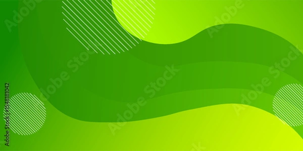 Obraz Abstract green geometric background. Eps10 vector