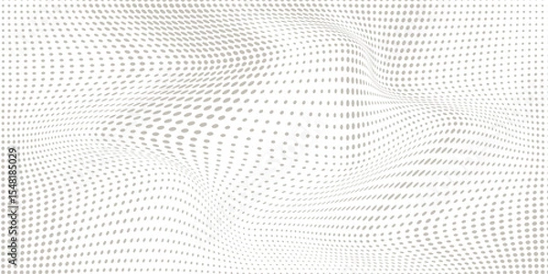 Fototapeta Ecru gradient with texture of eggshell. Pastel light beige background, modern dotted vector design, paper texture.