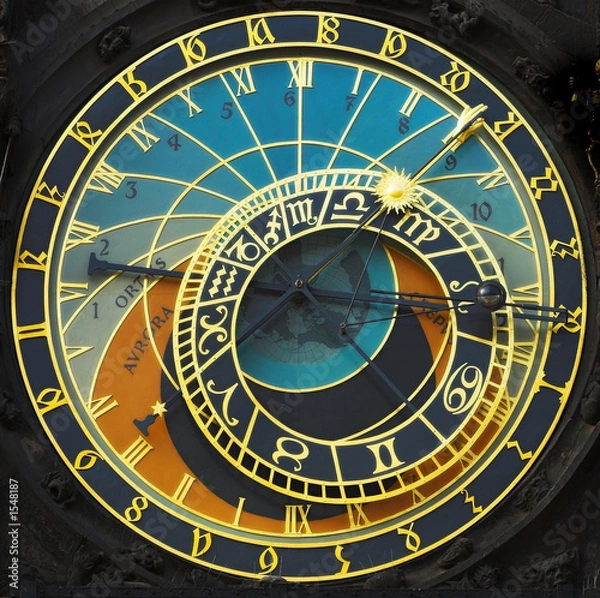 Fototapeta zegar astronomiczny