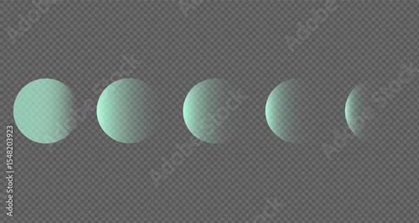 Fototapeta Tropical paradise sunset bokeh texture, transparent background, defocused lights illustration. White red blue blue green . Sun light glowing background.Sunset sunset