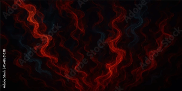 Fototapeta Abstract red light blue smoke and flame patterns create a dark, fiery background with a burning motion design (3)
