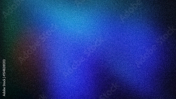 Fototapeta Enigmatic 4K abstract background showcasing a deep blue to black gradient with a striking grainy texture, ideal for impactful designs