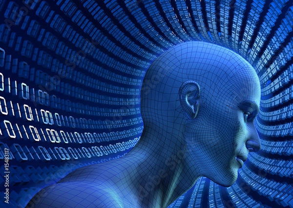 Obraz Binary Cyberspace