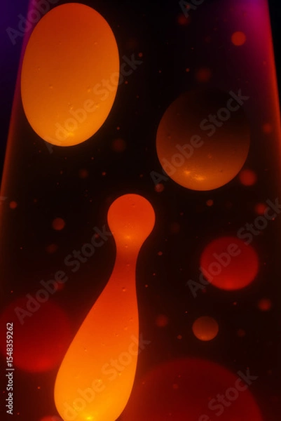 Fototapeta abstract background with bubbles lava lamp