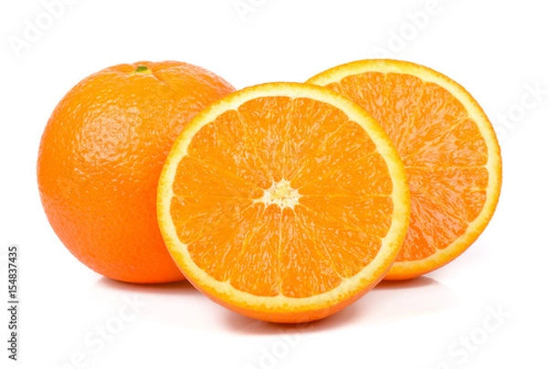 Obraz Orange isolated on the white background