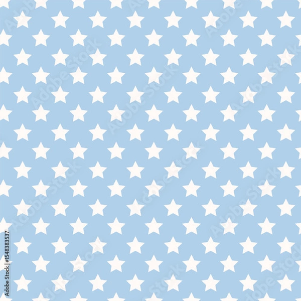 Obraz Vector background with five angled stars. Polka dot wallpaper. Fashion childish seamless pattern. Cute joyful allover print for fabric, paper, textile, kids clothes and accessories.