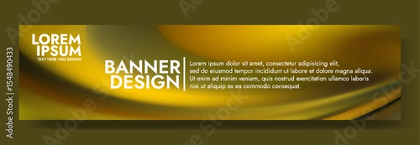 Obraz Modern banner design with a luxurious liquid gold background