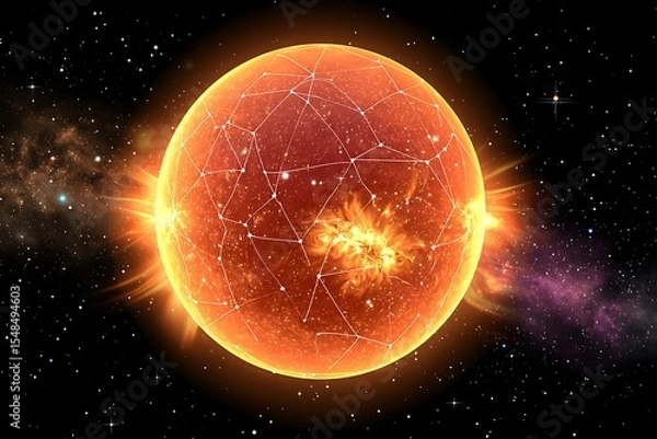 Obraz Solar system, star, network