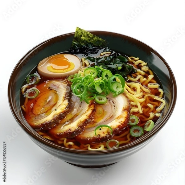 Fototapeta Soy Sauce Ramen: A Culinary Journey into Shoyu's Rich Aroma