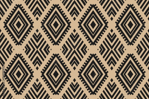 Fototapeta Ethnic geometric seamless pattern abstract pattern vector design for all types of printing and Textiles