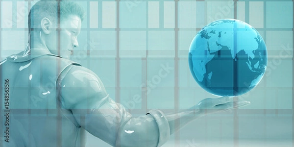 Obraz Digital World And Technology