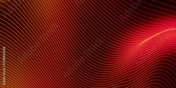 Obraz Red Technology Background