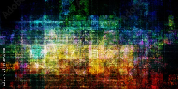 Obraz Electronic Grunge Texture Background For Abstract Projects