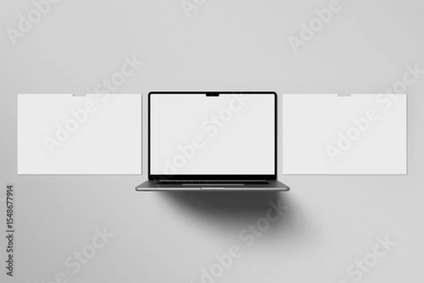 Fototapeta Laptop Screen Mockup, Template for website page
