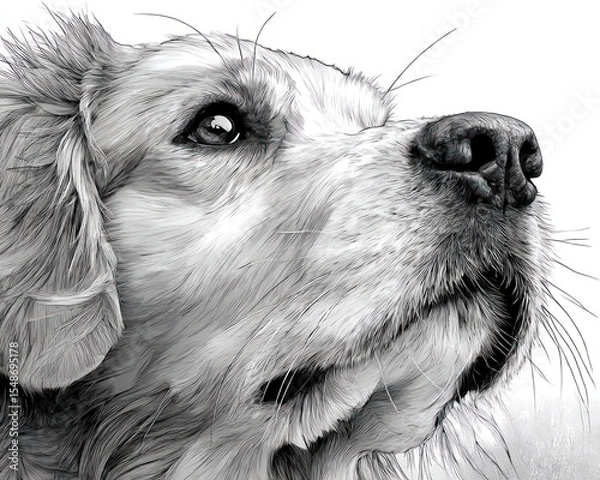 Obraz Detailed portrait of a dog