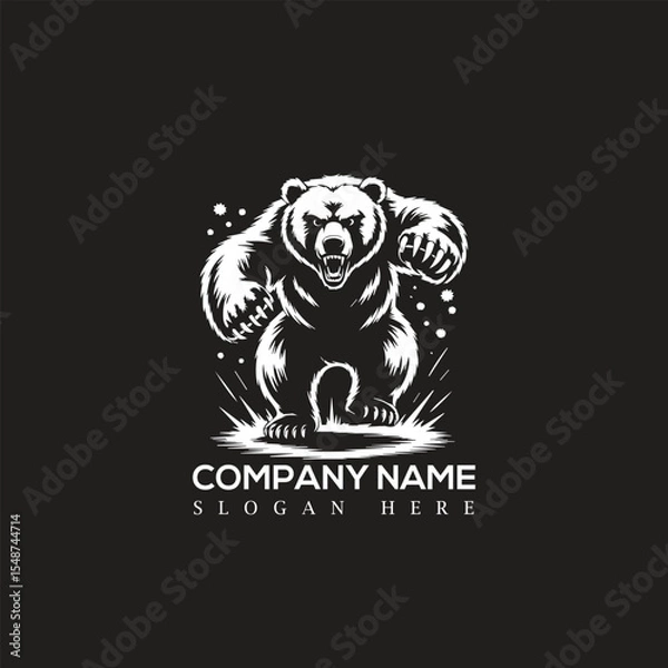 Obraz bear mascot logo