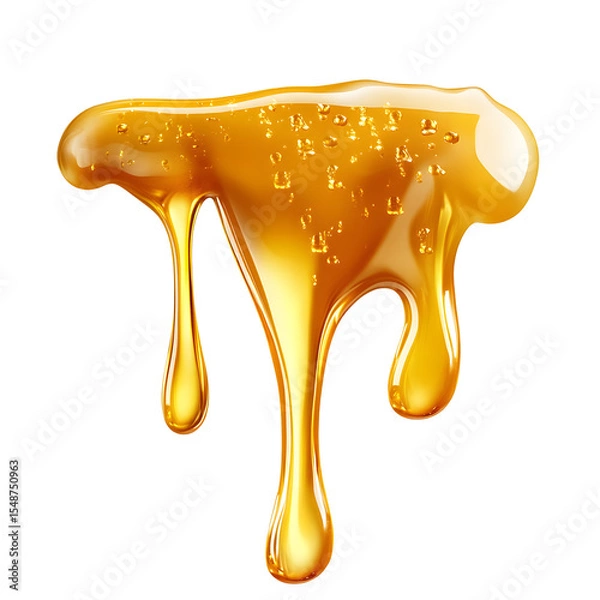 Fototapeta Dripping Honey Close-up, High-Quality Stock Photo
