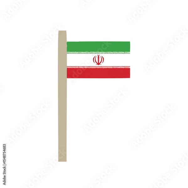 Fototapeta Iran National Flag Vector image