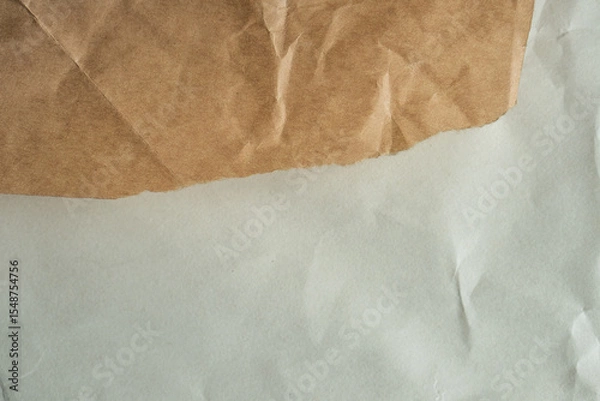 Obraz ざらざら質感のベージュ紙｜クラフト・パッケージ用背景　Beige Rough Paper Texture – Craft and Packaging Background