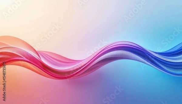 Obraz Creative and vibrant abstract background design for computer screens showcasing colorful waves