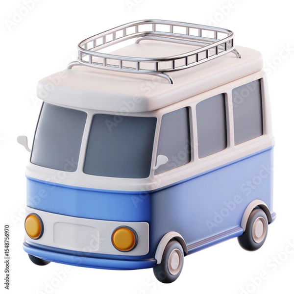 Obraz  3D Illustration Camper