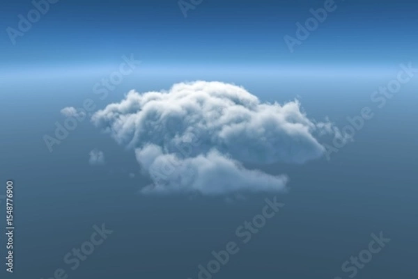 Fototapeta Scenic view of white cloudscape