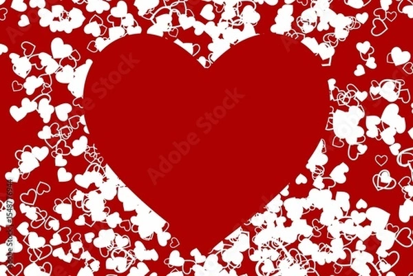 Fototapeta Digitally generated Valentines heart design