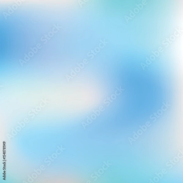 Obraz abstract blue white winter background, vector bokeh vibrant pattern