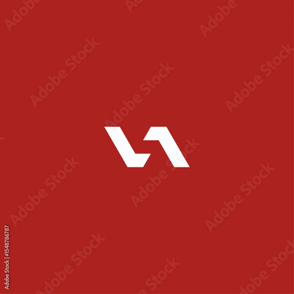 Obraz Letter VA logo icon flat vector design