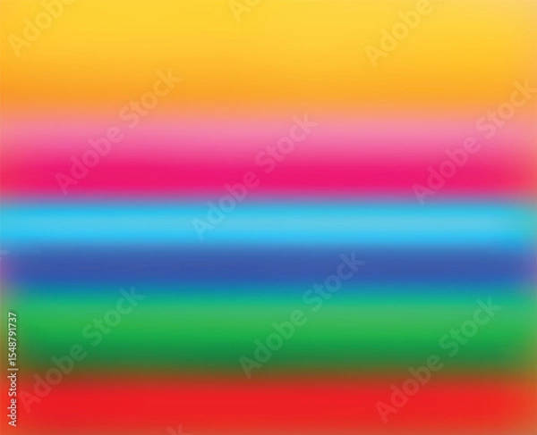 Obraz abstract rainbow background, vector bokeh vibrant pattern with copy space for text, trendy happy summer holiday concept