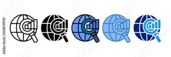 Obraz Global Insight Icon Element For Design