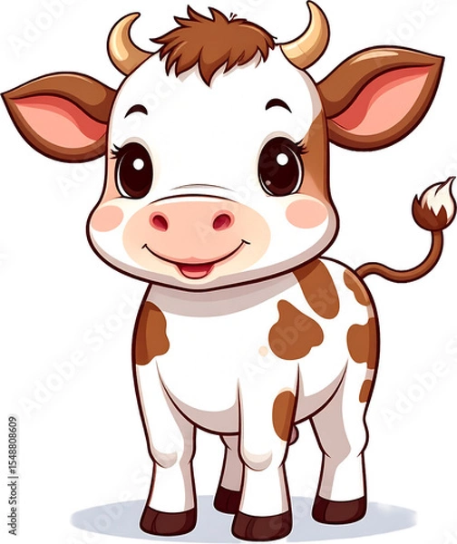 Fototapeta 송아지 일러스트