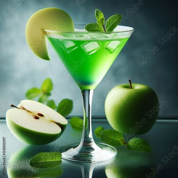 Fototapeta Sour and a mint lea