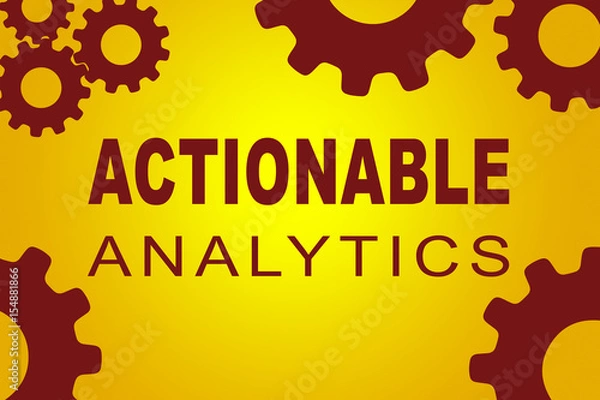 Fototapeta Actionable Analytics concept