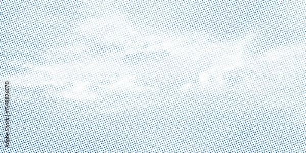 Fototapeta Dots halftone white and blue color pattern gradient grunge texture background. Dots pop art comics sport style vector illustration. vector grunge and dot